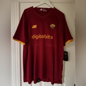 AS Roma New Balance Soccer Jersey Men’s Size XXL NEW with Tags!